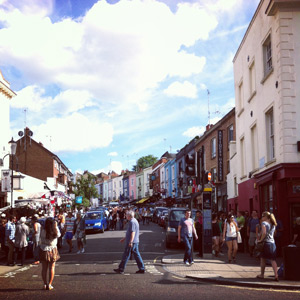 Le marché aux puces de Notting Hill