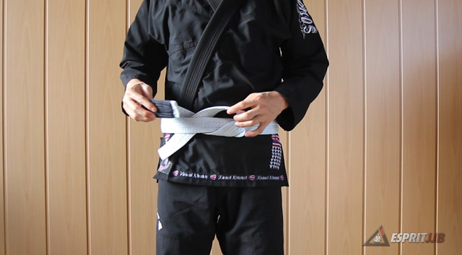 Noeu de ceinture de kimono de jujitsu brésilien