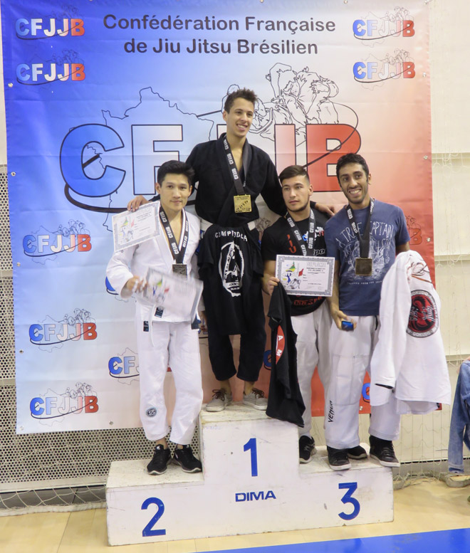 Podium JJB championnat de France CFJJB 2015
